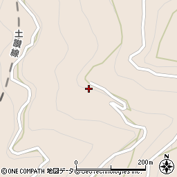 高知県長岡郡大豊町岩原1253周辺の地図