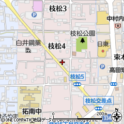 個別指導キャンパス　枝松校周辺の地図