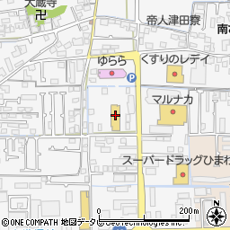 道後さや温泉ゆらら家族の湯周辺の地図