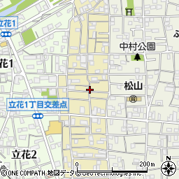 愛媛県松山市祇園町周辺の地図
