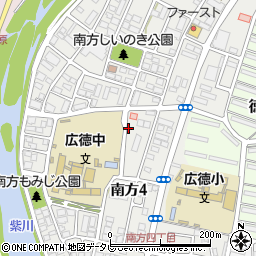 広徳中学校前薬局周辺の地図