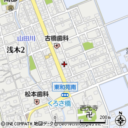 東和苑公民館周辺の地図