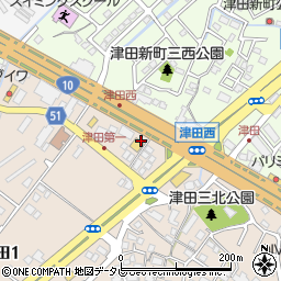 ワークマンプラス小倉東インター店駐車場周辺の地図
