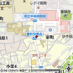 愛媛県松山市室町70周辺の地図