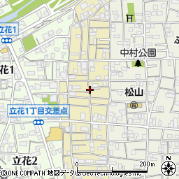 愛媛県松山市祇園町8周辺の地図