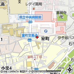 愛媛県松山市室町67-2周辺の地図