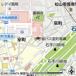 愛媛県松山市室町17周辺の地図