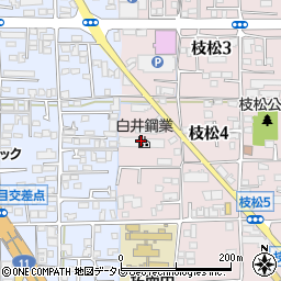 白井商店周辺の地図