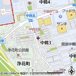 市営中鶴団地周辺の地図