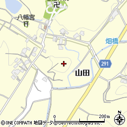 福岡県宗像市山田周辺の地図