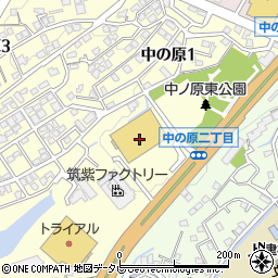 ホームプラザナフコ上津役店周辺の地図