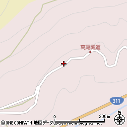 和歌山県田辺市中辺路町野中273周辺の地図