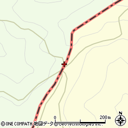 三ッ森峠周辺の地図