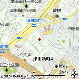 シャトレ津田新町周辺の地図