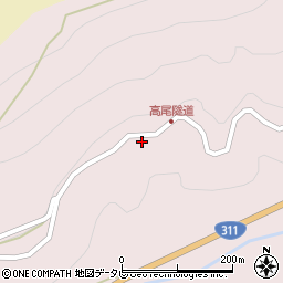 和歌山県田辺市中辺路町野中259周辺の地図