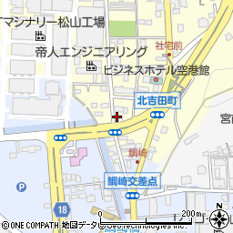 愛媛県松山市北吉田町1005-4周辺の地図