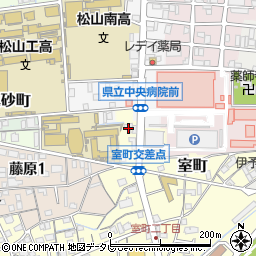 愛媛県松山市室町93周辺の地図