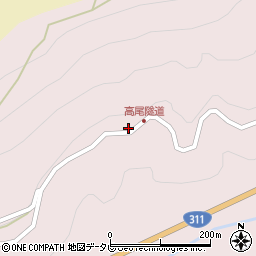 和歌山県田辺市中辺路町野中206周辺の地図