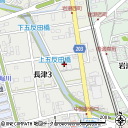 福岡県中間市長津3丁目4周辺の地図
