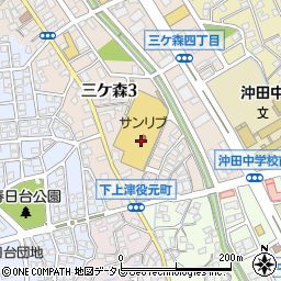 ココカラファイン三ヶ森店周辺の地図