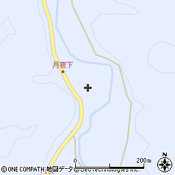 徳島県阿南市新野町暮石周辺の地図