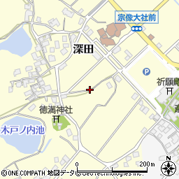 〒811-3504 福岡県宗像市深田の地図