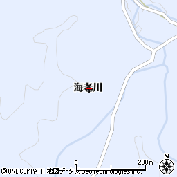 徳島県阿南市新野町海老川周辺の地図
