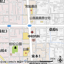 ａｕショップ松山東環状周辺の地図