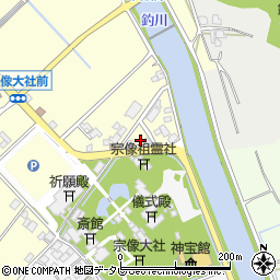 宗像農協　田島支店周辺の地図