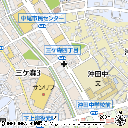 沖田中学校周辺の地図