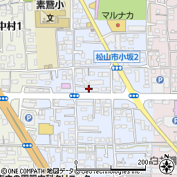 セブンイレブン松山小坂２丁目店周辺の地図