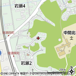 福岡県中間市岩瀬周辺の地図