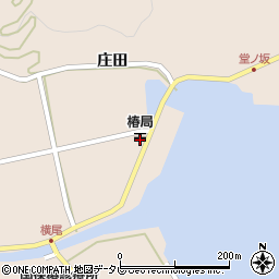 椿郵便局周辺の地図