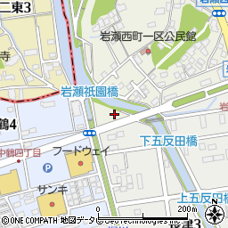 福岡県中間市岩瀬西町1周辺の地図