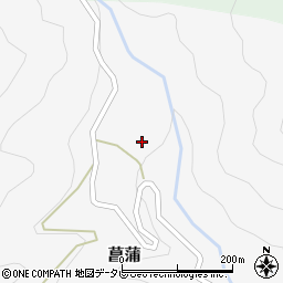 徳島県那賀郡那賀町菖蒲中分周辺の地図