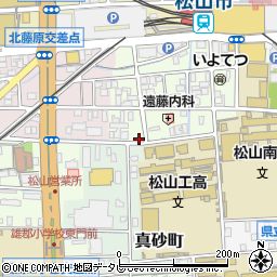 愛媛県松山市永代町4-1周辺の地図