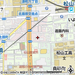 愛媛県松山市北藤原町1-6周辺の地図