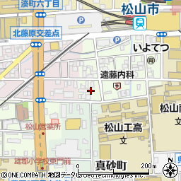 愛媛県松山市永代町4周辺の地図
