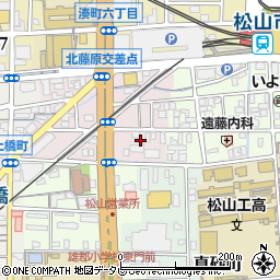 愛媛県松山市北藤原町1-14周辺の地図