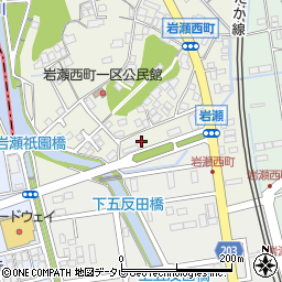 福岡県中間市岩瀬西町4周辺の地図