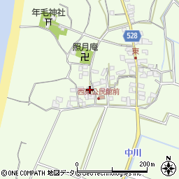 福岡県福津市勝浦986周辺の地図