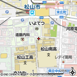愛媛県松山市永代町1周辺の地図