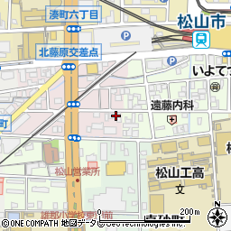 愛媛県松山市北藤原町1-1周辺の地図