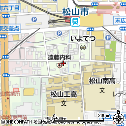 愛媛県松山市永代町3-18周辺の地図