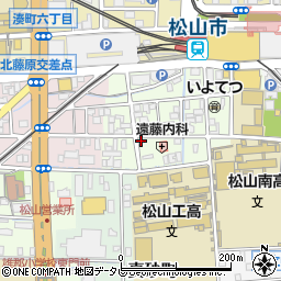 愛媛県松山市永代町3-14周辺の地図