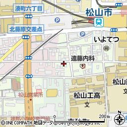 愛媛県松山市永代町周辺の地図