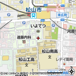 松山　子ども劇場周辺の地図
