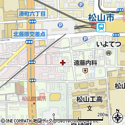 愛媛県松山市永代町5-3周辺の地図