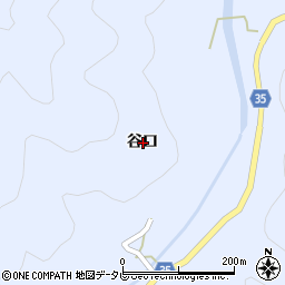 徳島県阿南市新野町谷口周辺の地図