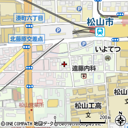 愛媛県松山市永代町5周辺の地図